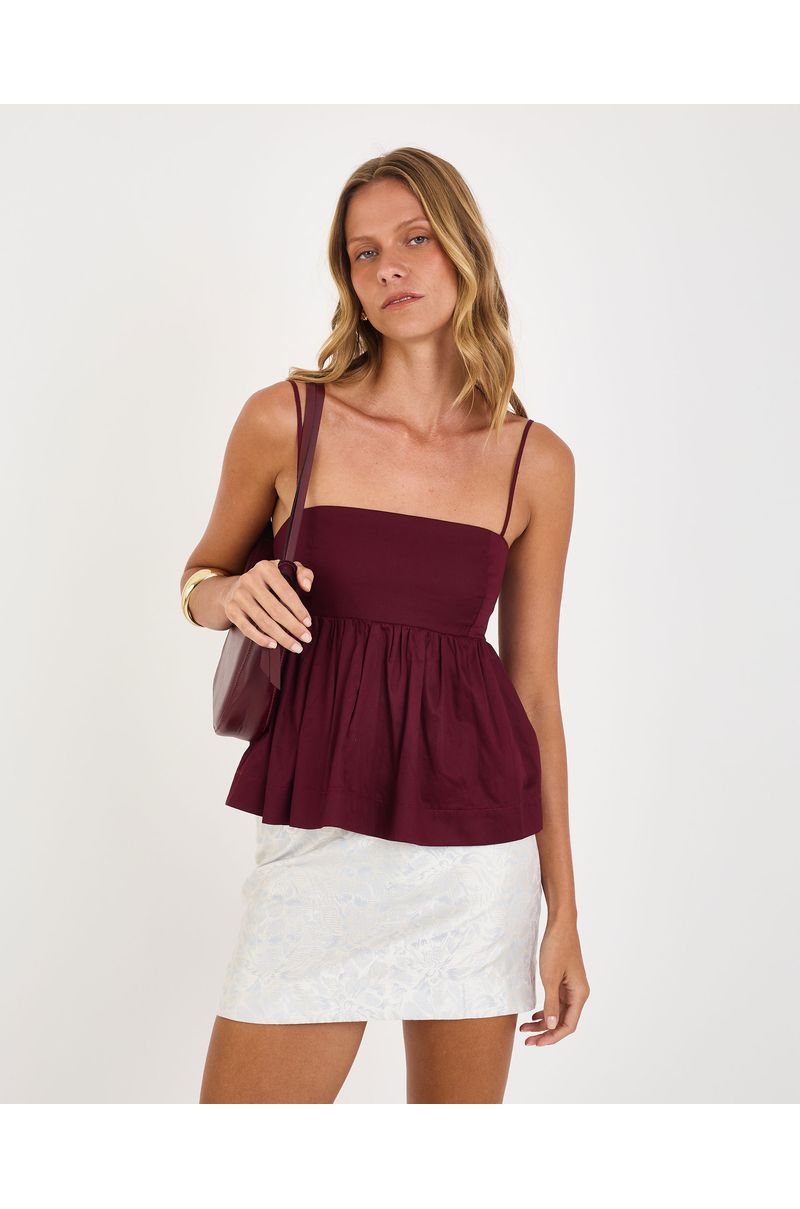 Blusa cotton riv vinho