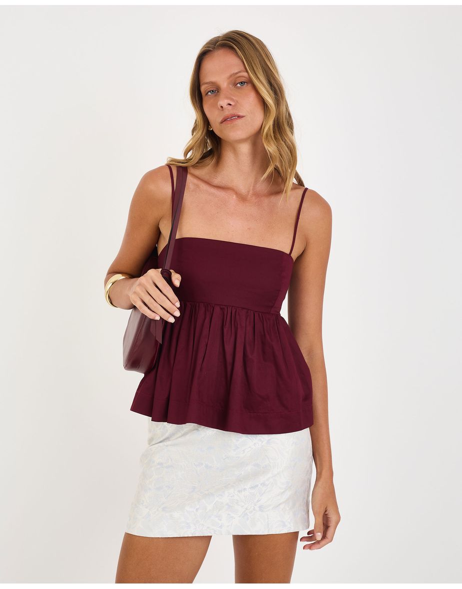 Blusa cotton riv vinho