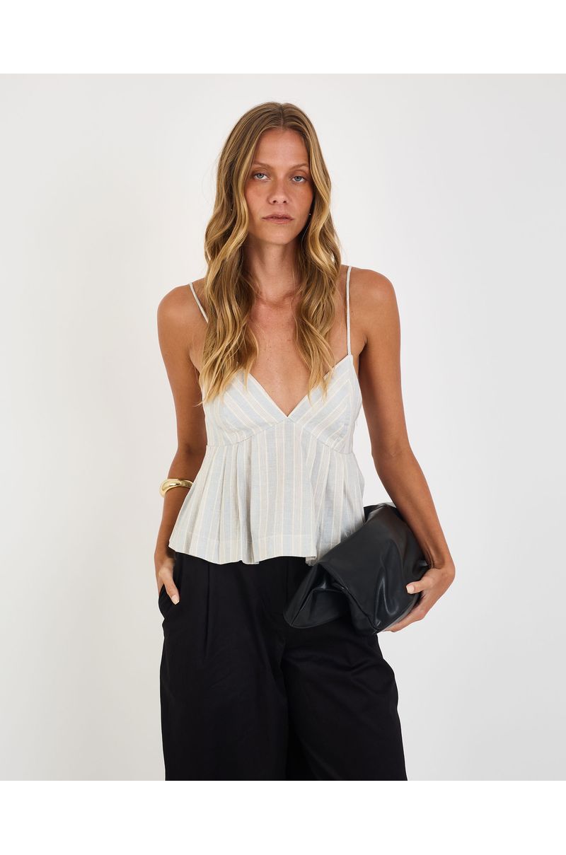 Blusa luhi riv listrado