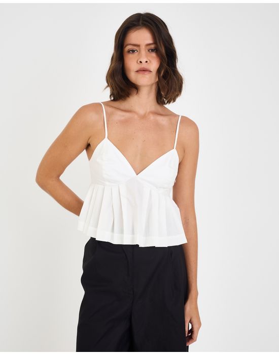 Top milano mel off-white