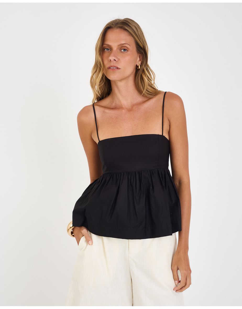 Blusa cotton riv preto