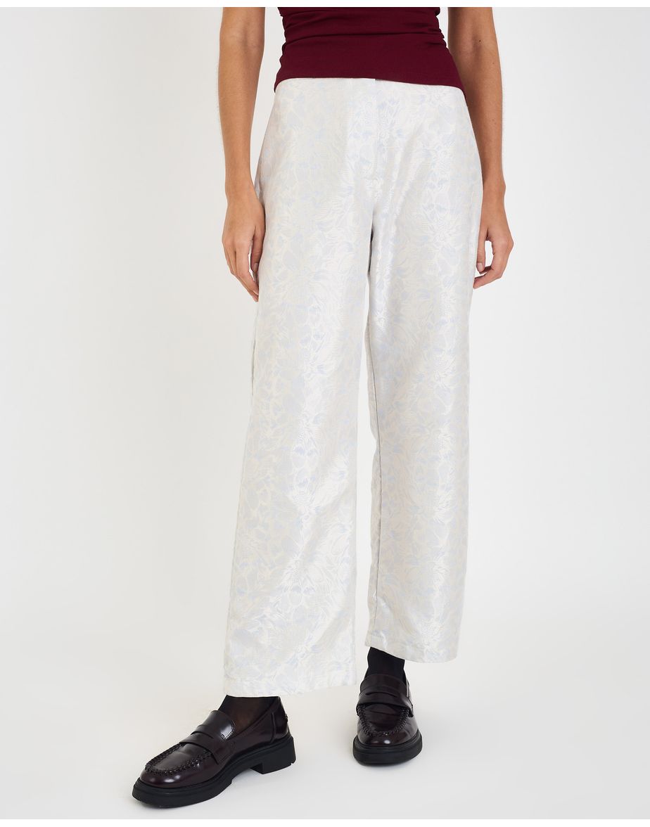 Calça jacquard riv azul