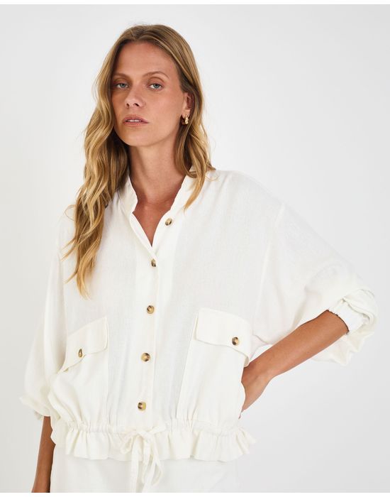 Casaco riviera mel off-white
