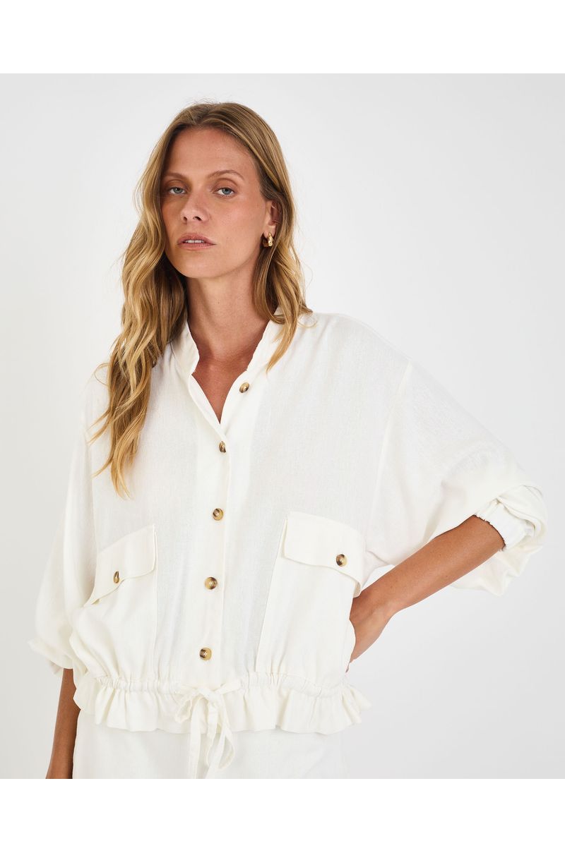 Casaco riviera mel off-white