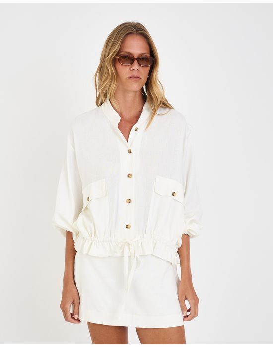 Casaco riviera mel off-white