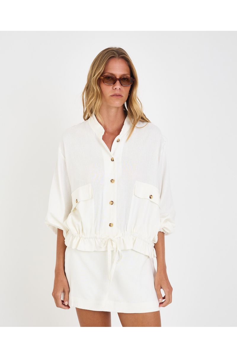 Casaco riviera mel off-white