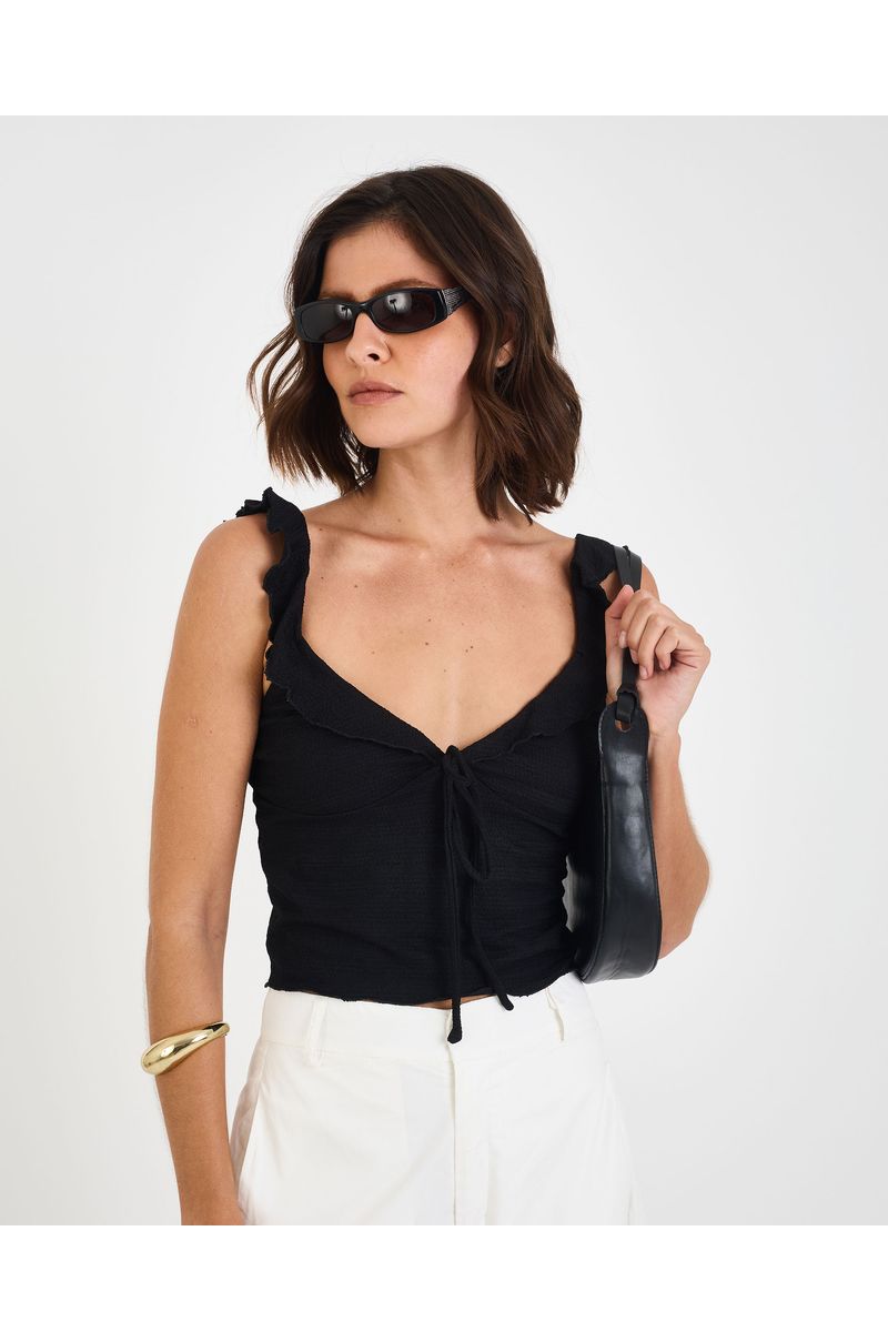 Top textura mel preto