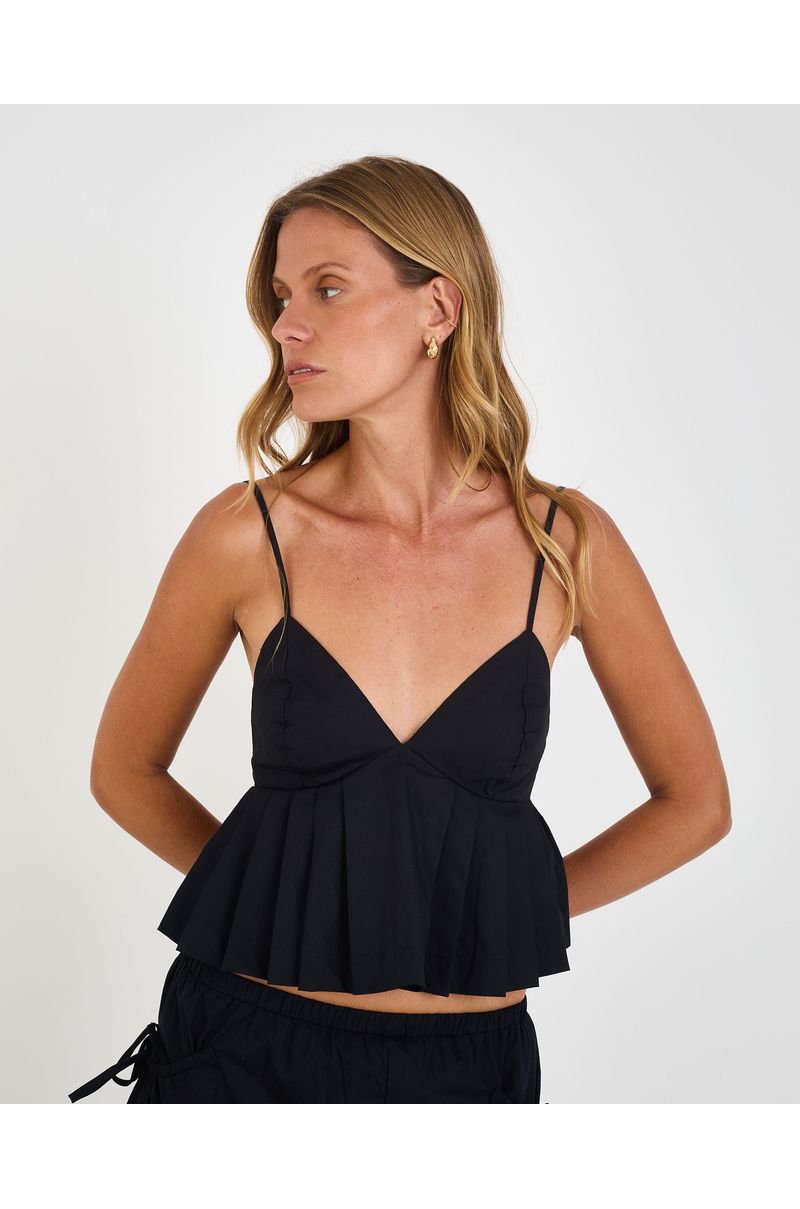Top milano mel preto