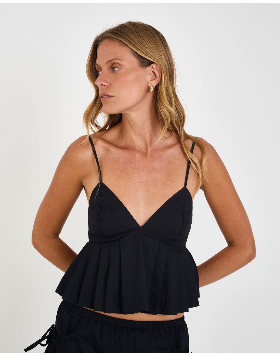 Top milano mel preto