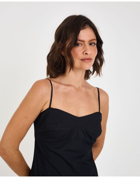 Vestido milano mel preto