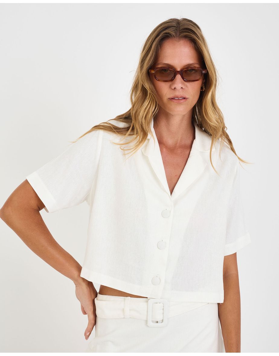 Blusa riviera mel off-white