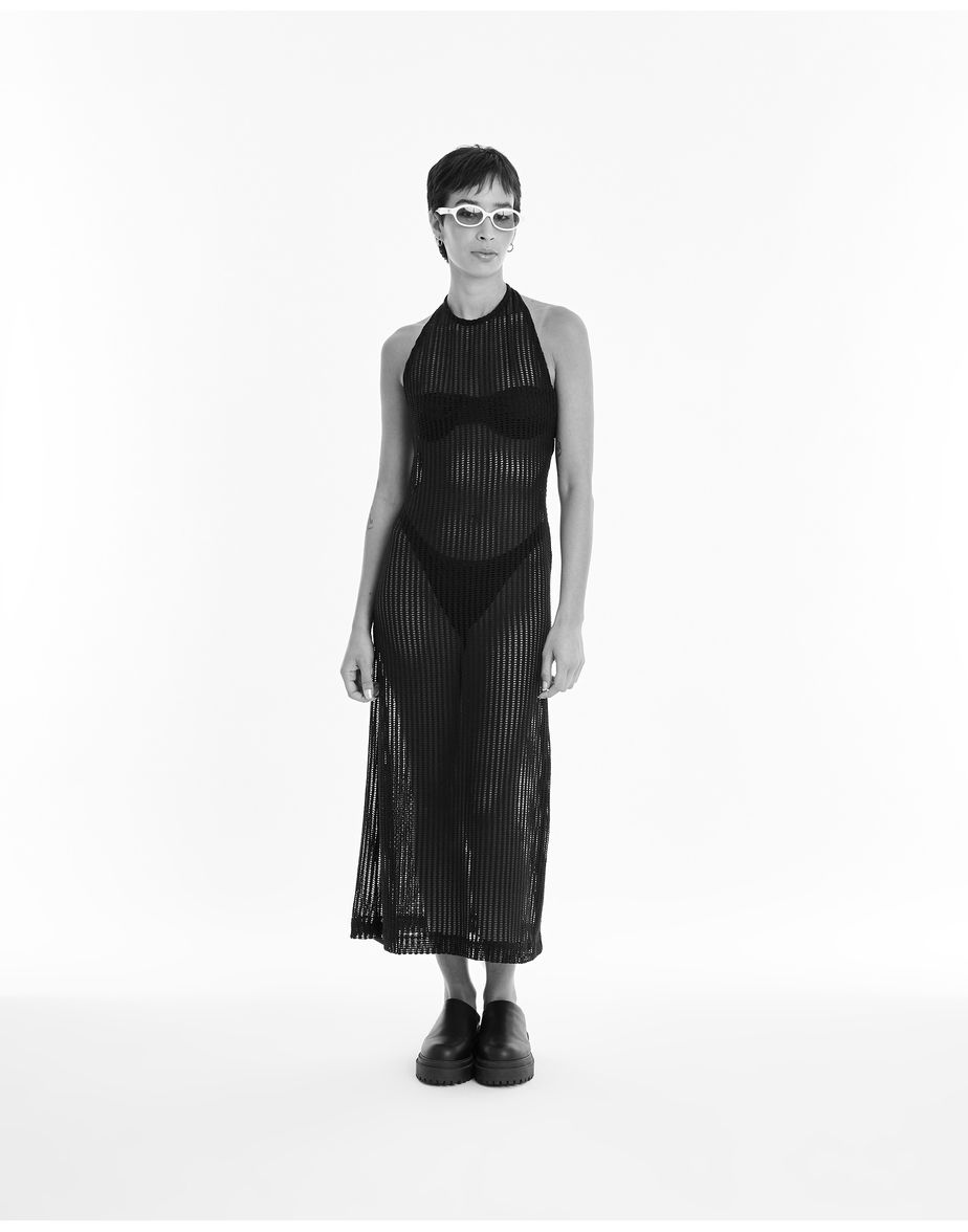 Vestido textura zen preto