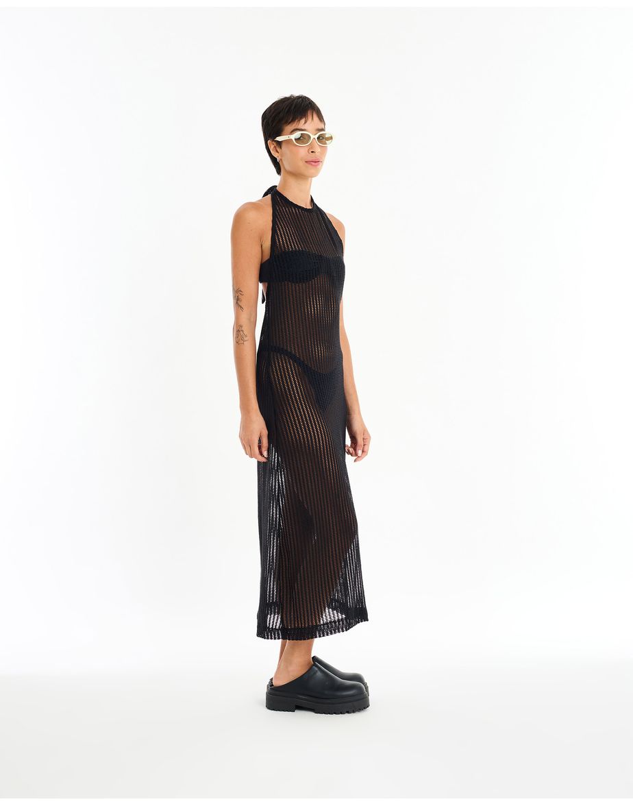 Vestido textura zen preto
