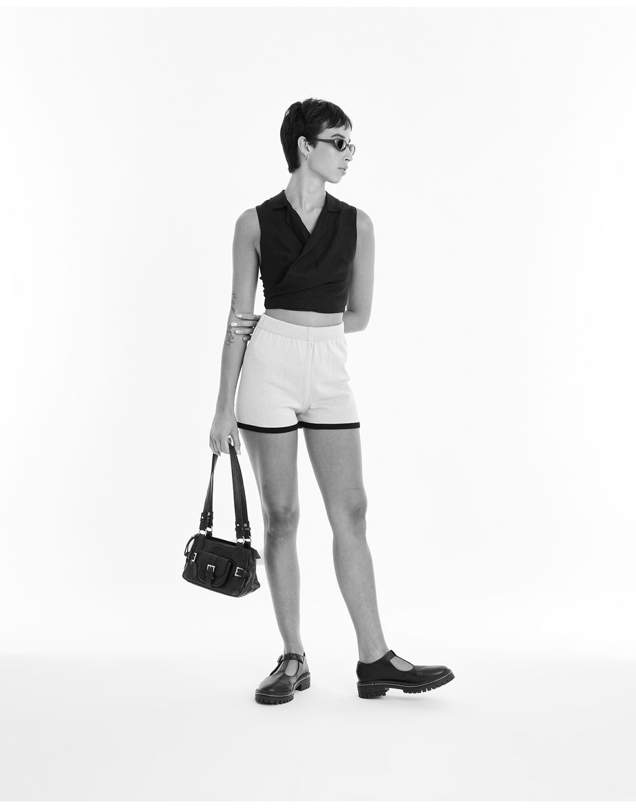 Short tricot raz bege