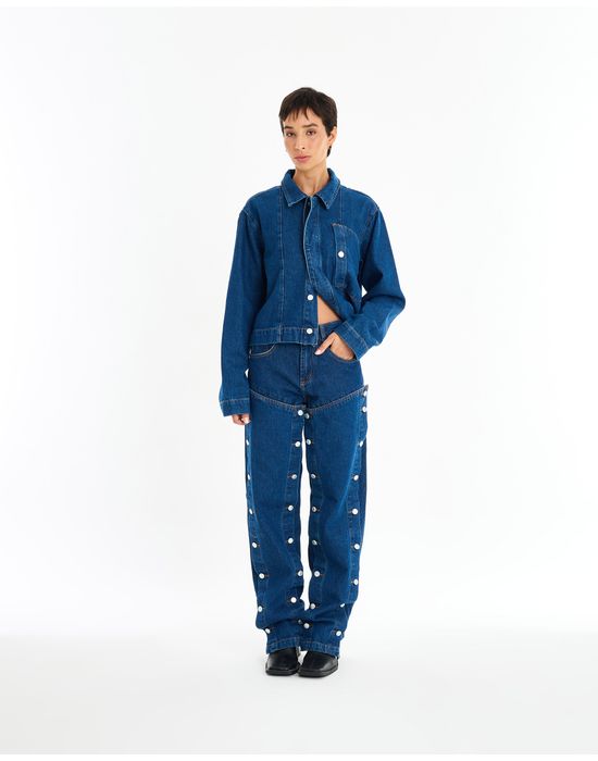 Calça botões anastasia jeans