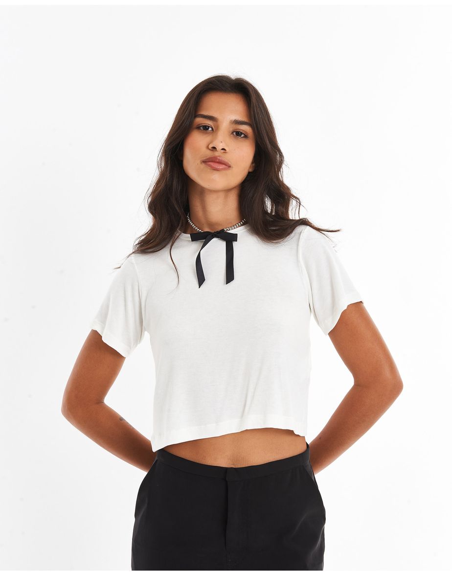 Camiseta malha ver off-white
