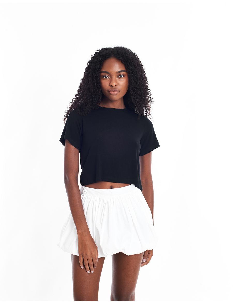 Camiseta malha ver preto