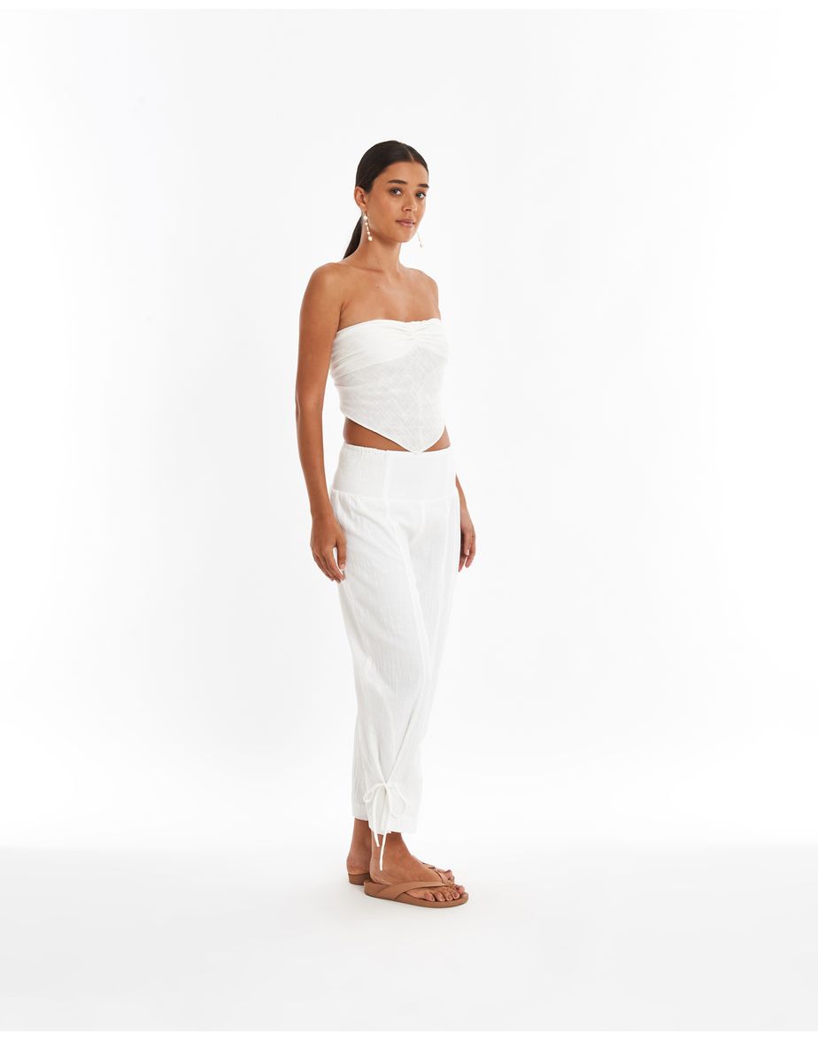 Calça lastex ver off-white