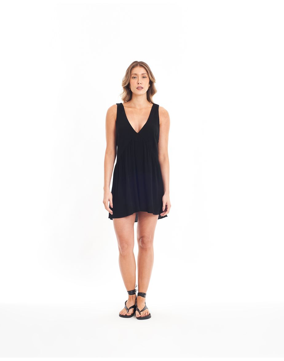 Vestido mini ver preto