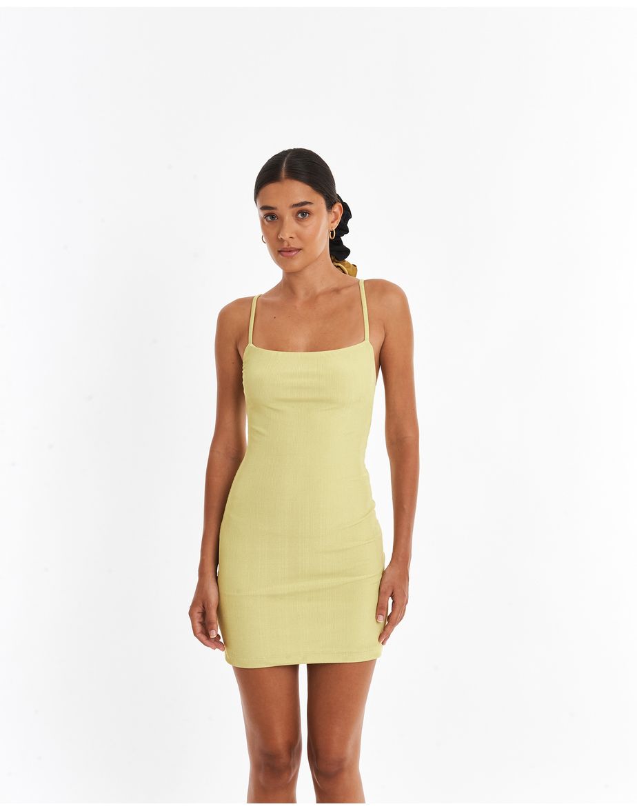 Vestido tubo ban verde