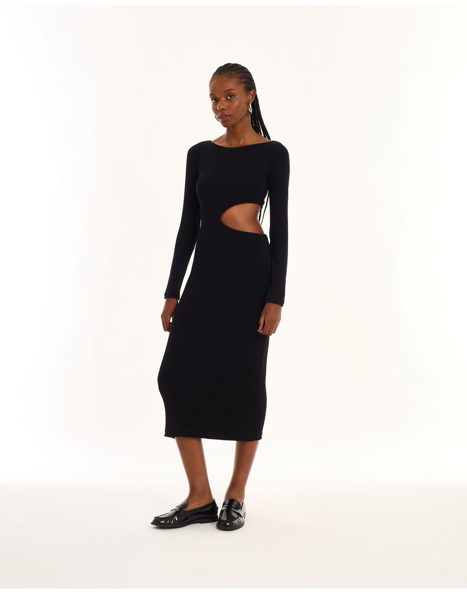 Vestido vazado urb preto