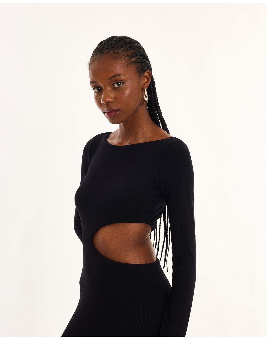 Vestido vazado urb preto