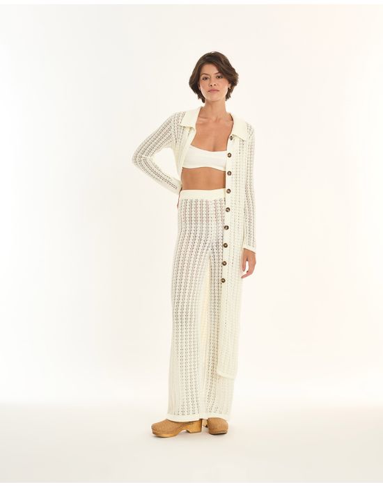 Calça tricot ade off-white