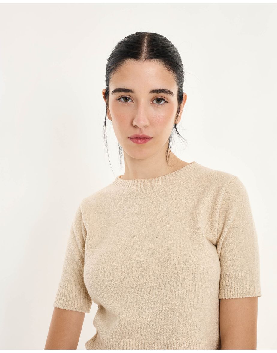 Blusa tricot tot off-white