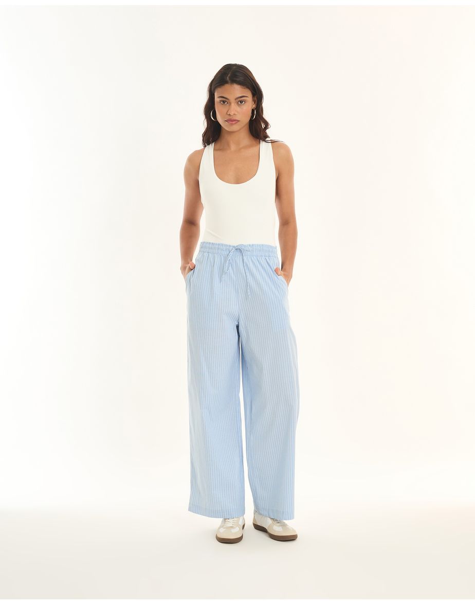 Calça listras tic listrado azul