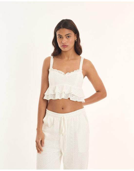 Top laise tic branco