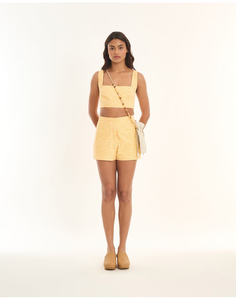 Short liberty tic amarelo