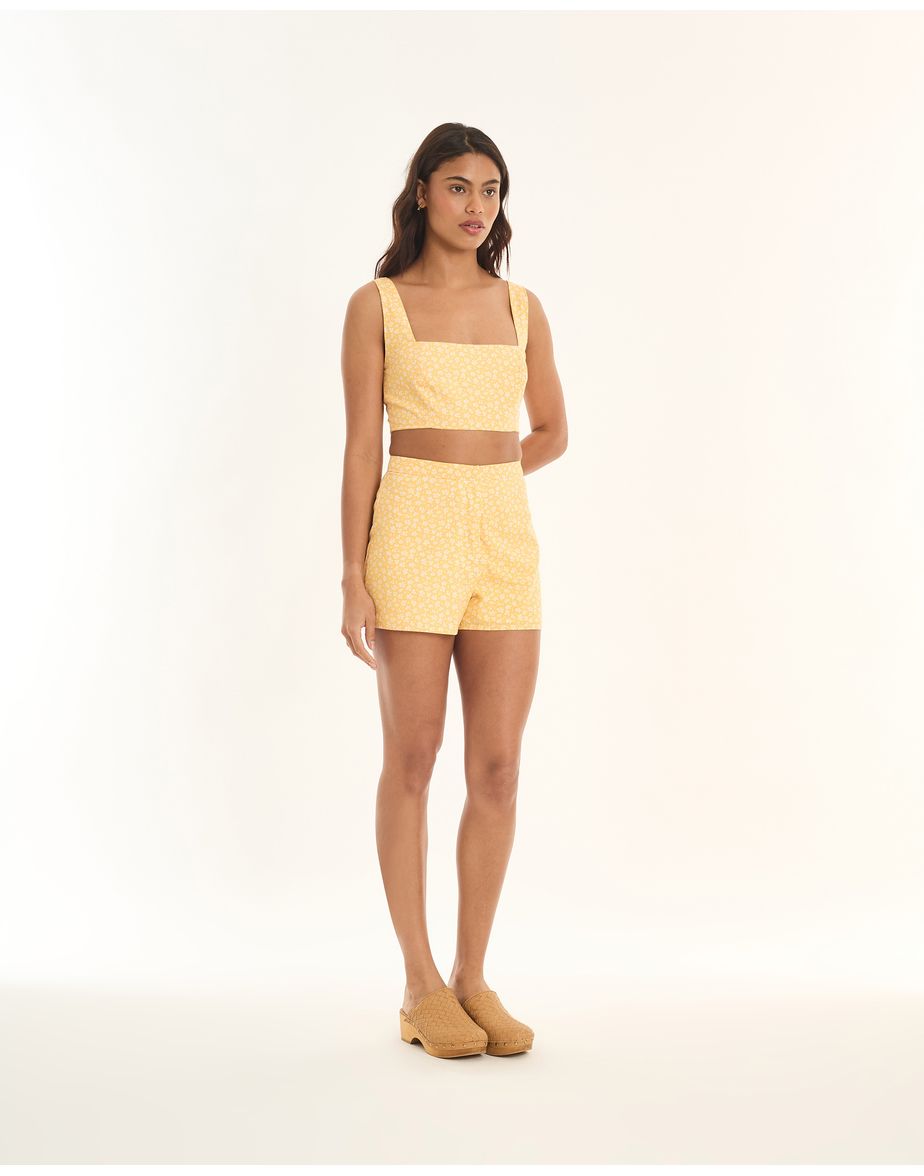 Short liberty tic amarelo
