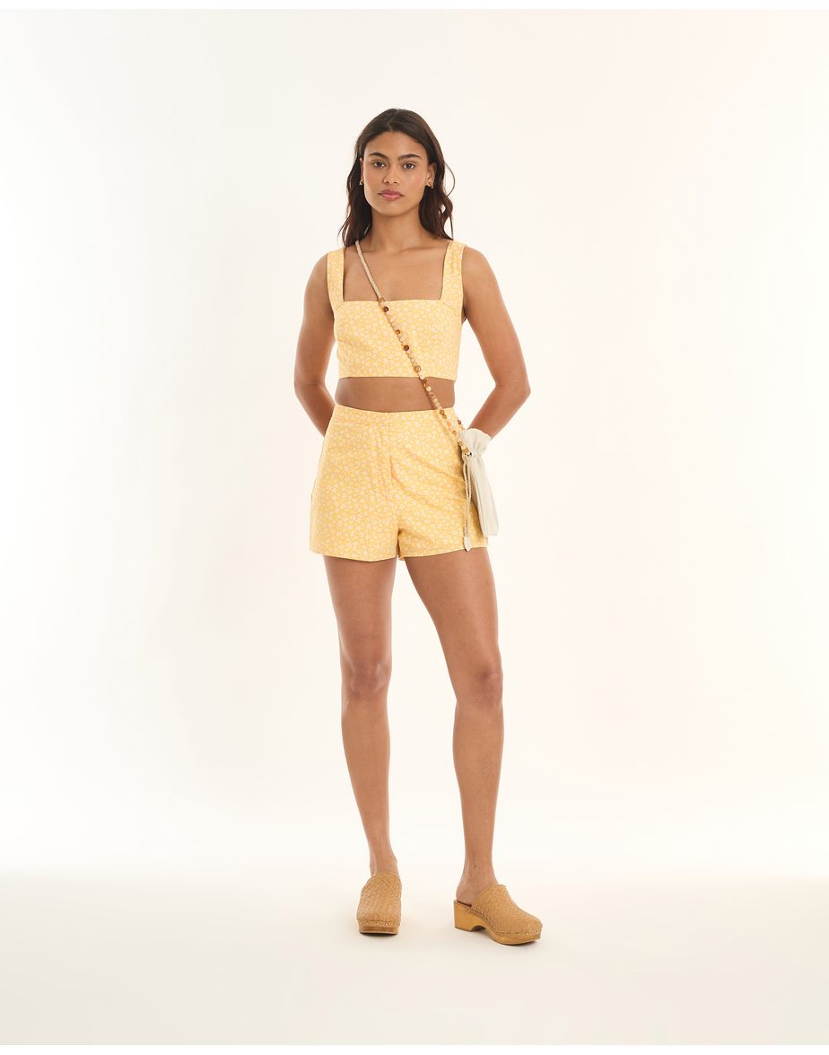 Top liberty tic amarelo