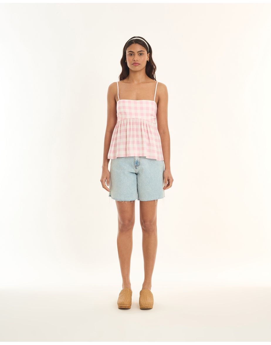 Bata vichy tic estampado