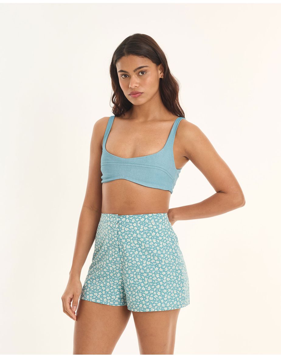 Top bengaline tic azul