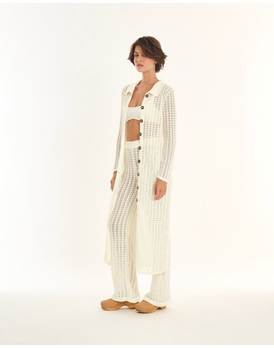 Casaco tricot ade off-white