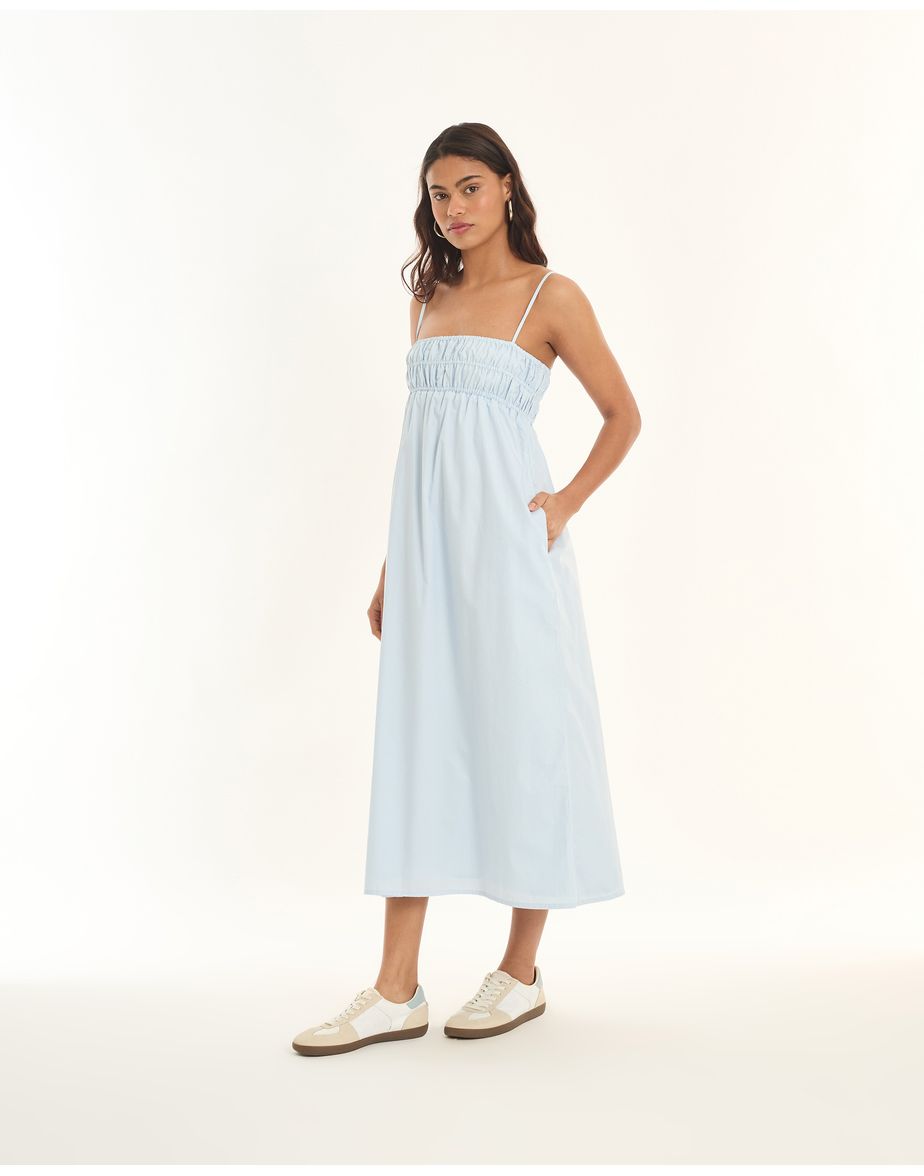 Vestido lastex tic azul