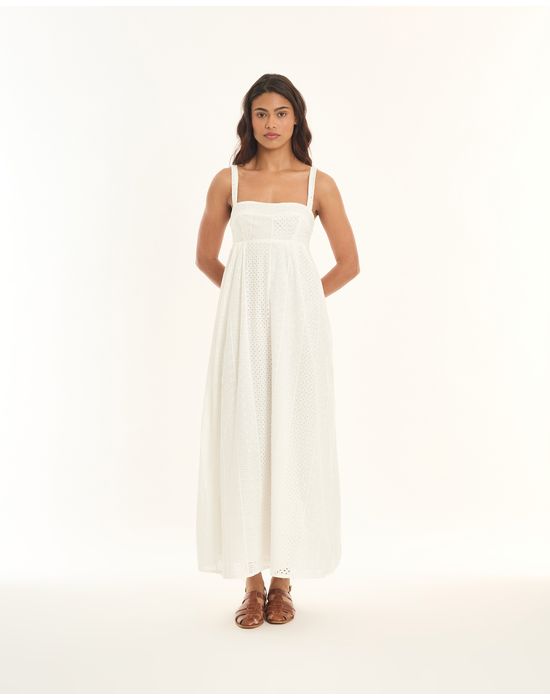 Vestido laise tic branco