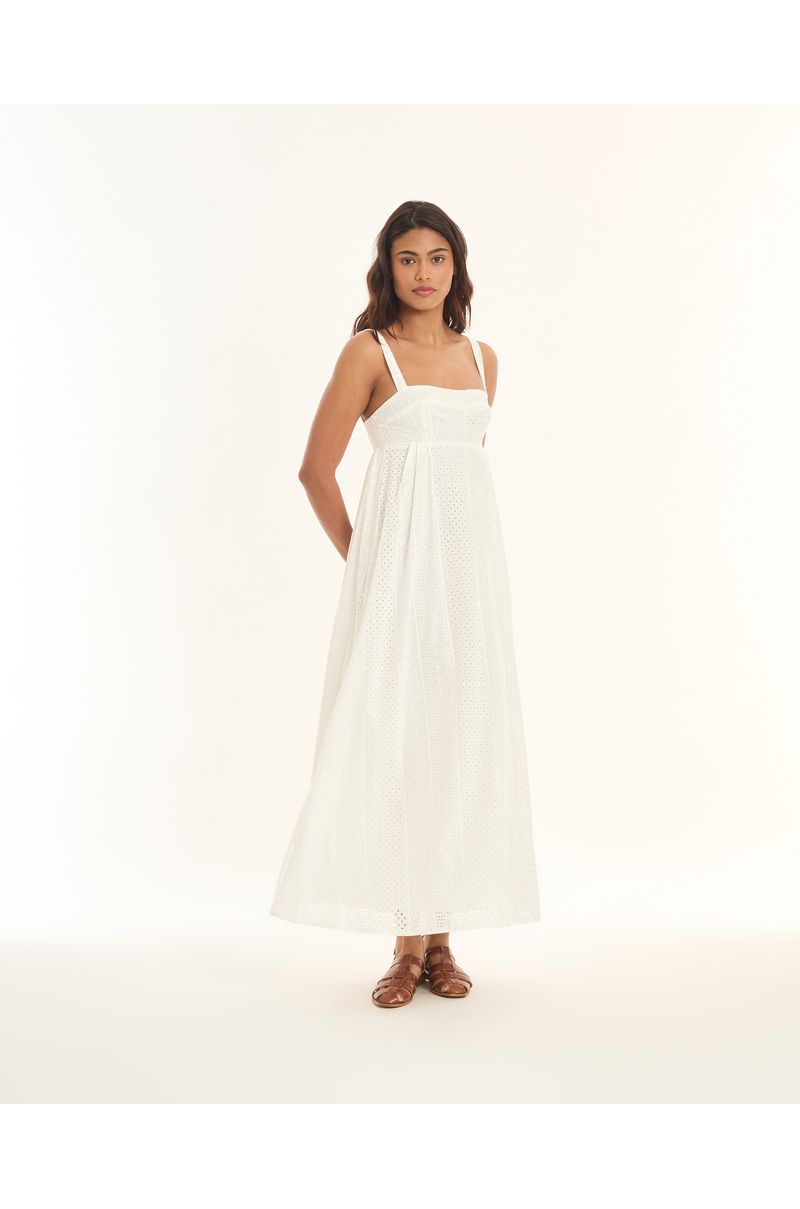 Vestido laise tic branco