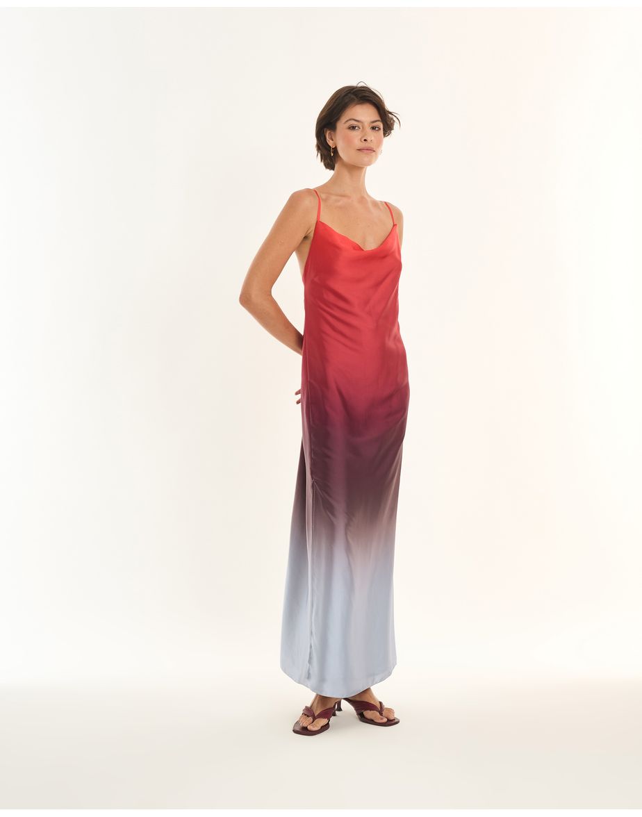 Vestido degrade ade estampado