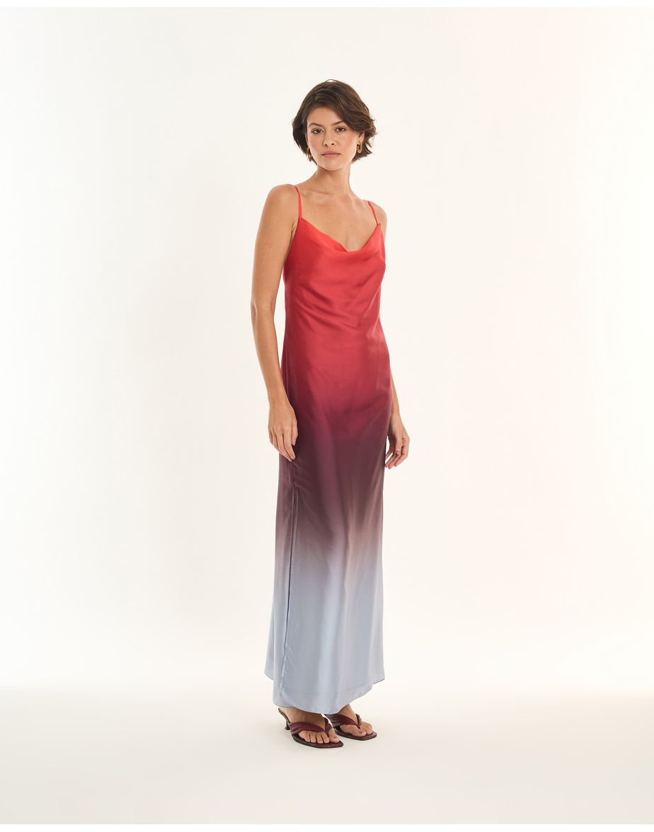 Vestido degrade ade estampado