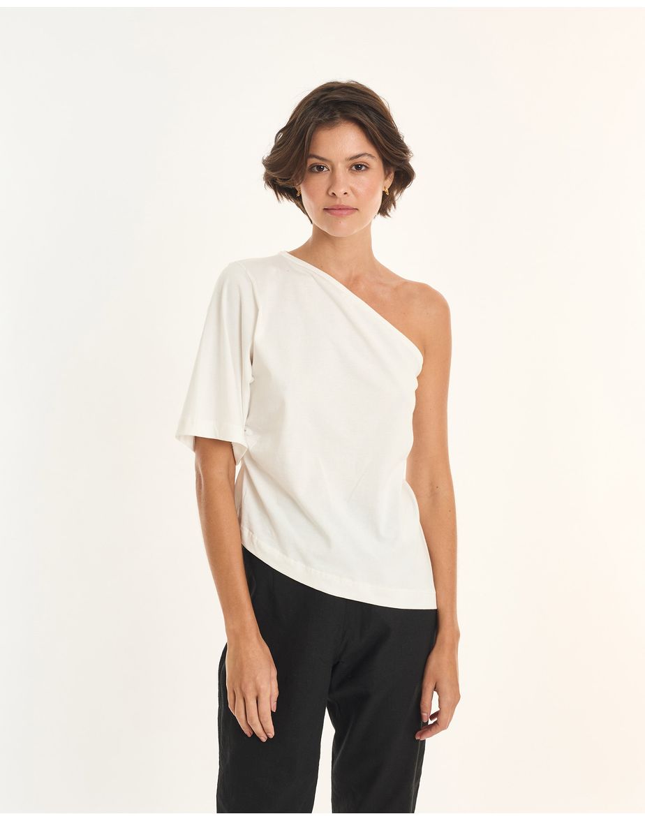 Blusa malha ade off-white