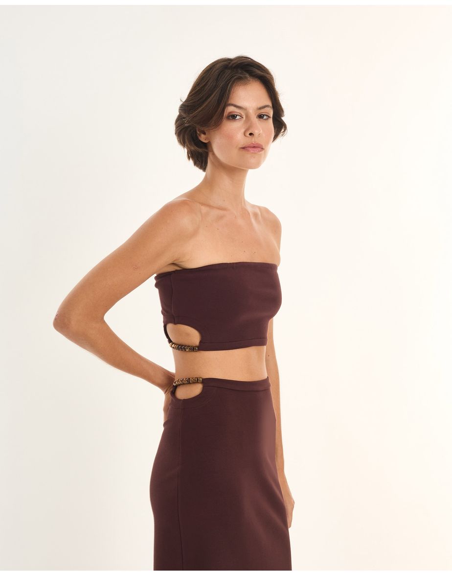 Top bandage ade marrom