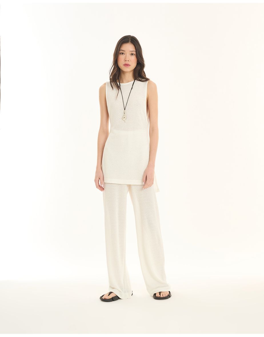 Calça textura ess off-white