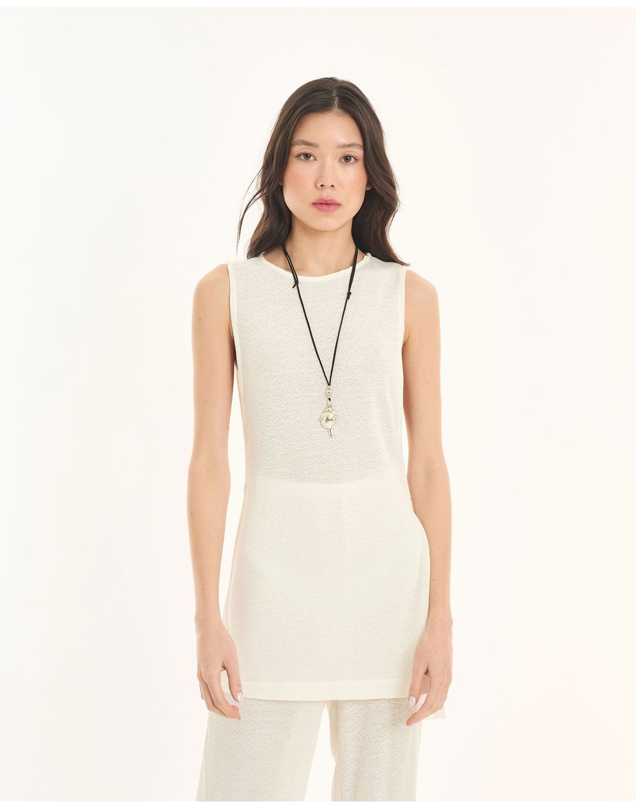 Blusa textura ess off-white