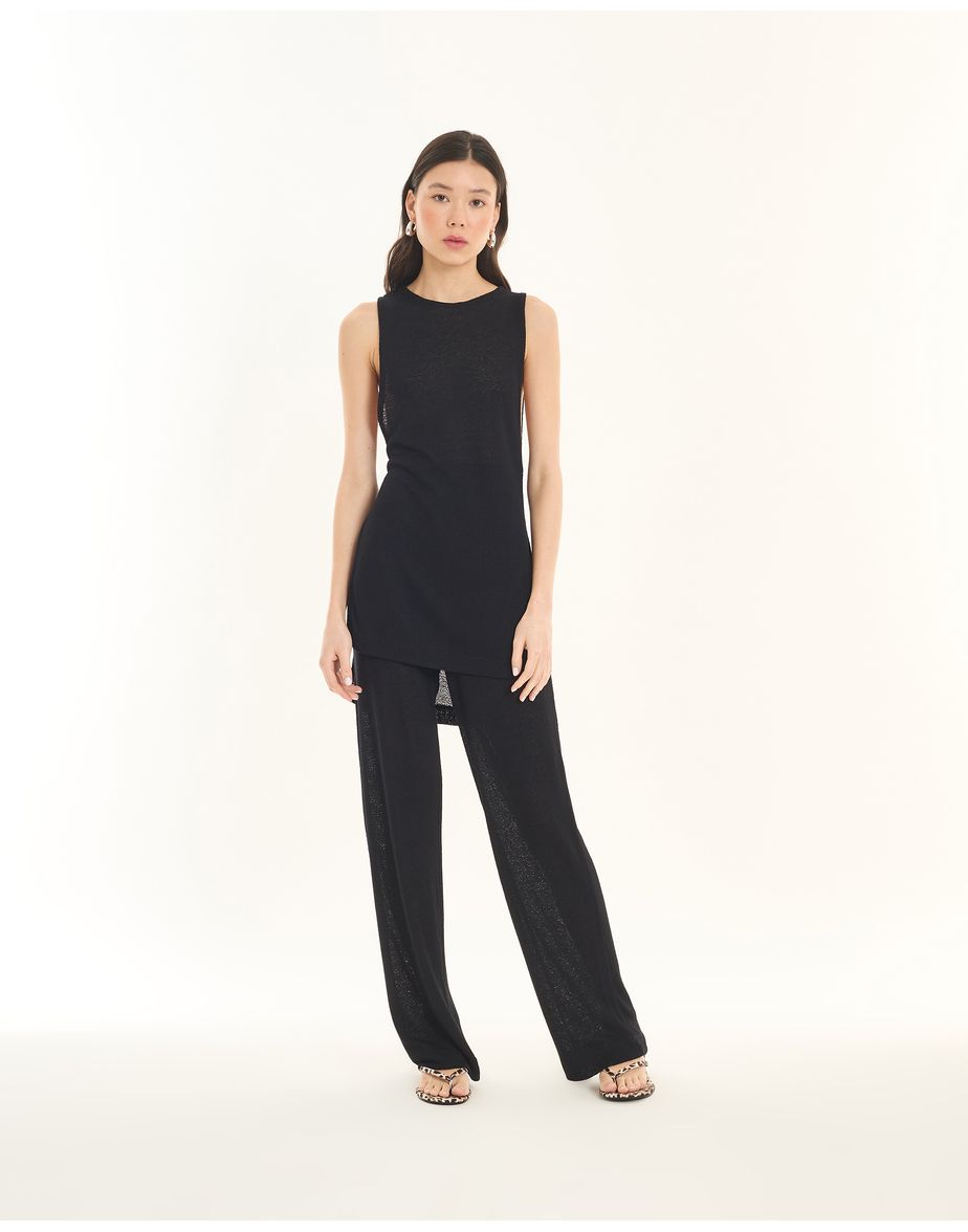 Blusa textura ess preto