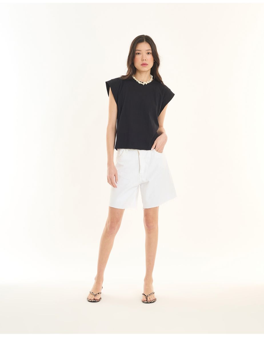 Camiseta manga ess preto