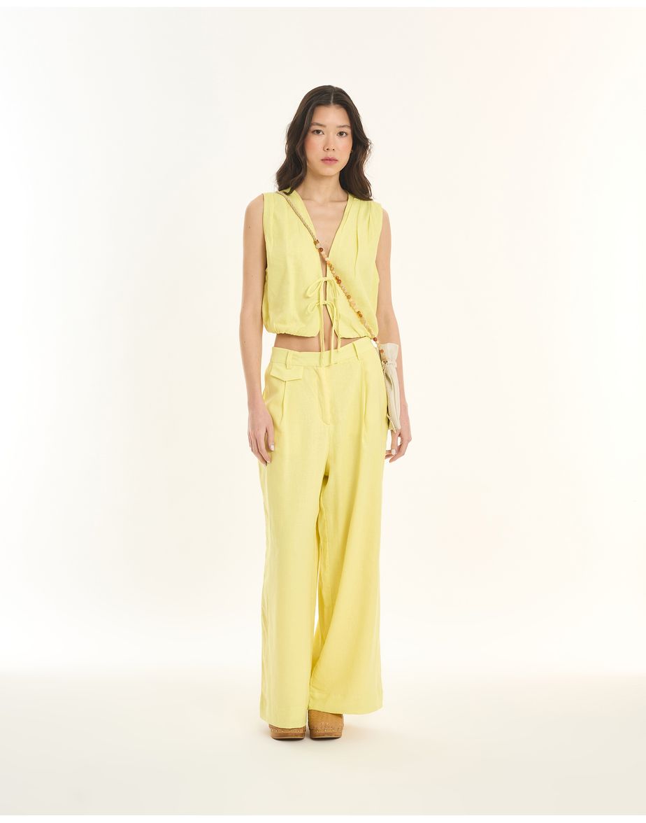 Top colete ess amarelo
