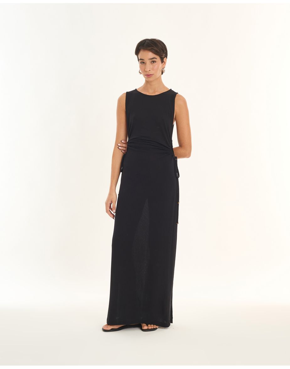 Vestido saída art preto