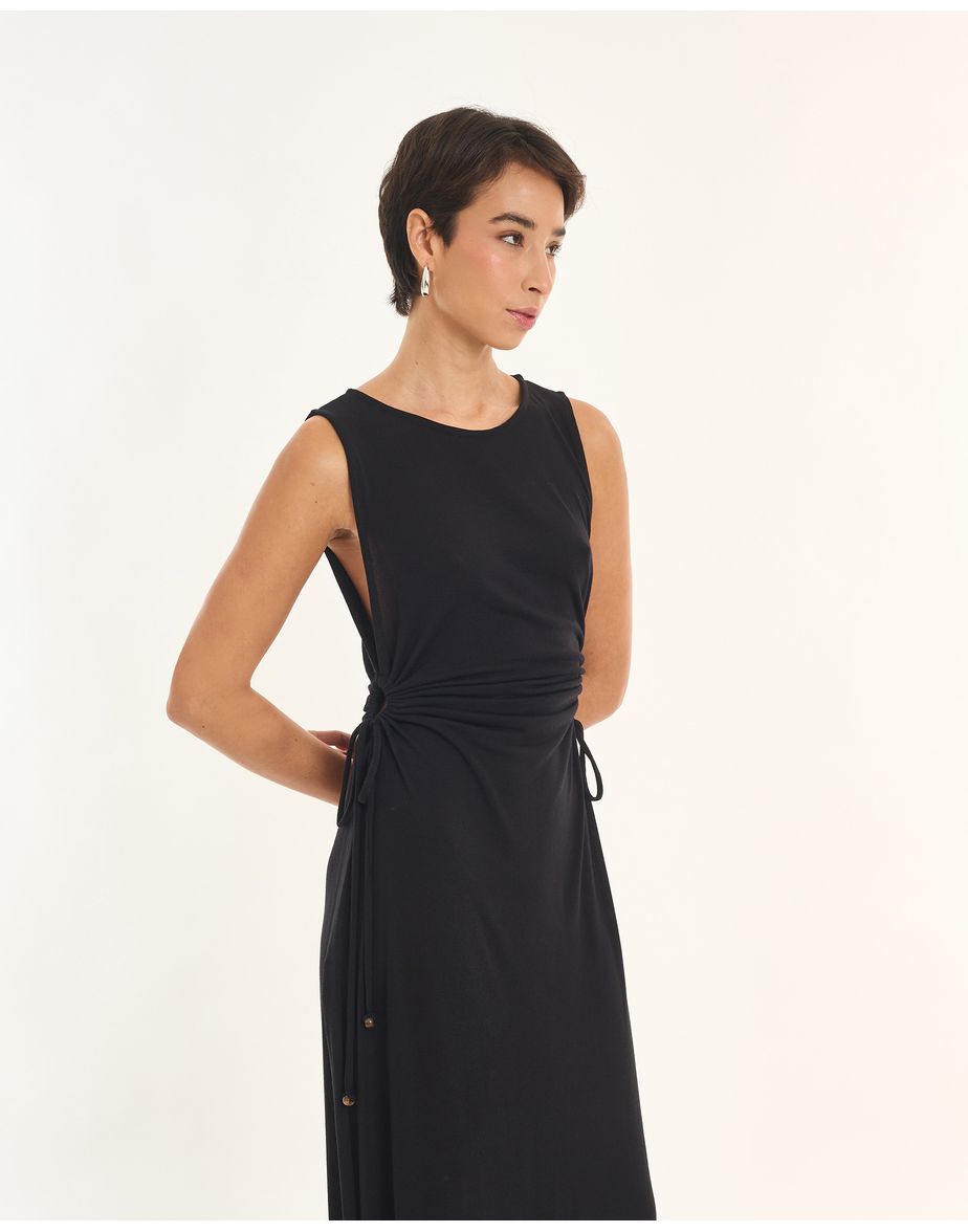Vestido saída art preto